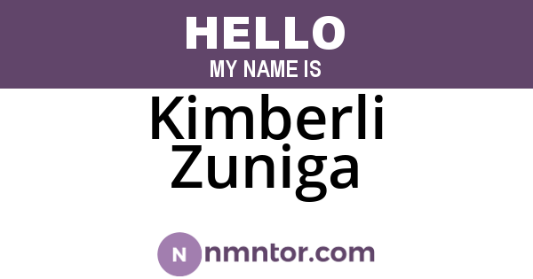 Kimberli Zuniga