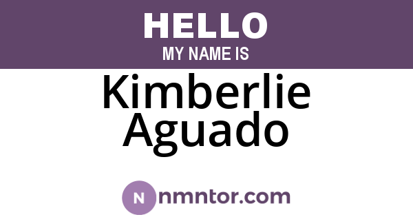 Kimberlie Aguado
