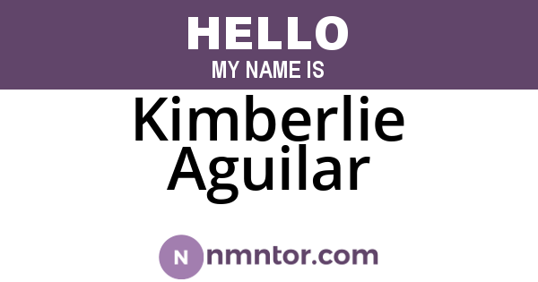 Kimberlie Aguilar