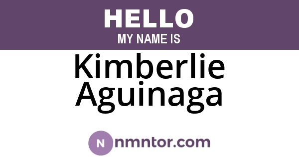 Kimberlie Aguinaga