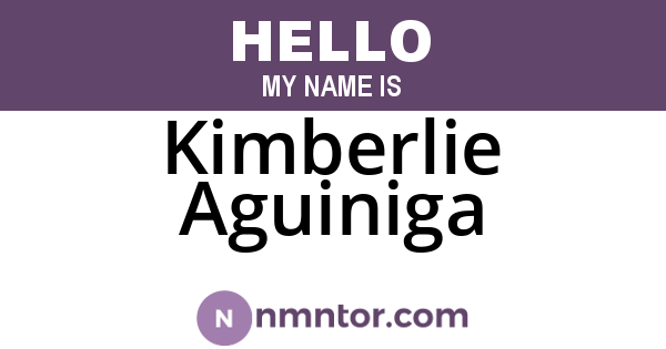 Kimberlie Aguiniga