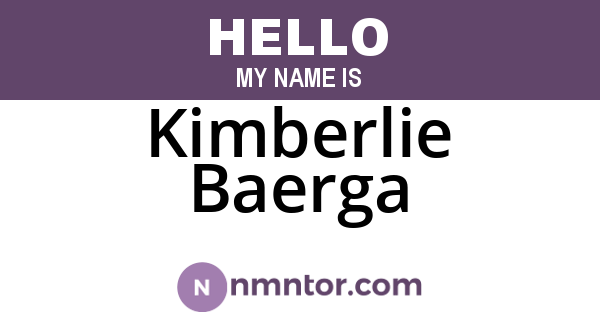 Kimberlie Baerga