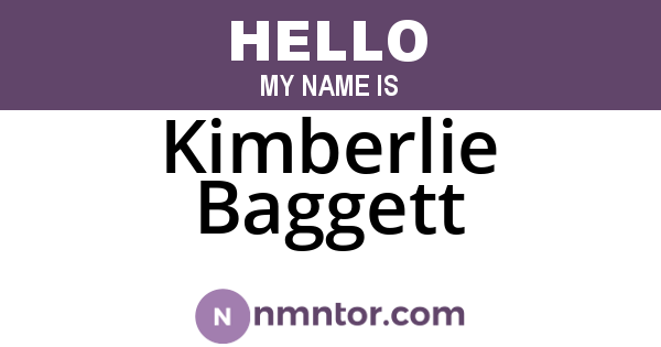 Kimberlie Baggett