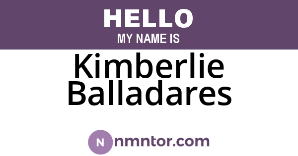 Kimberlie Balladares