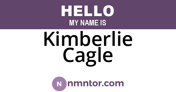 Kimberlie Cagle