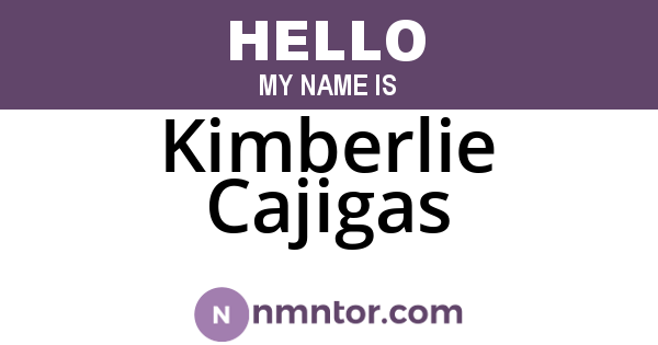 Kimberlie Cajigas