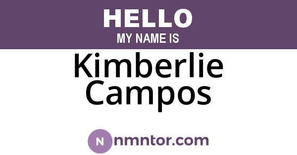 Kimberlie Campos