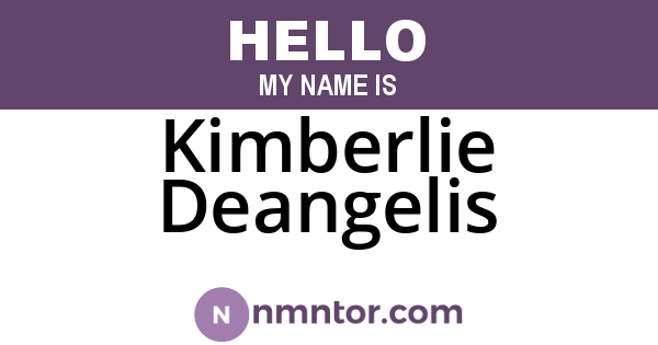 Kimberlie Deangelis