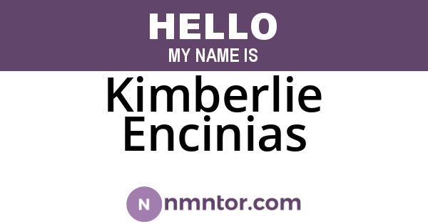 Kimberlie Encinias
