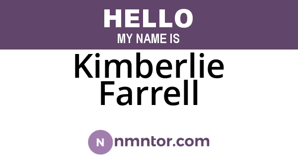 Kimberlie Farrell