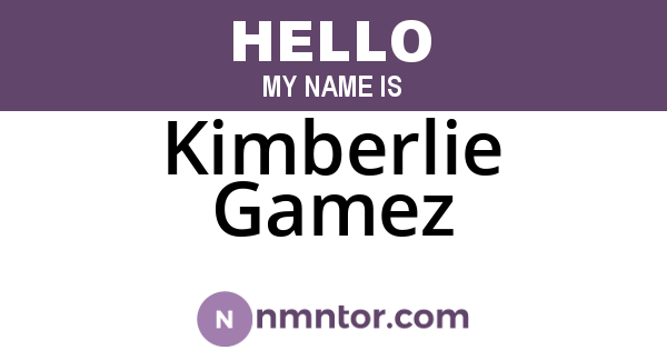 Kimberlie Gamez