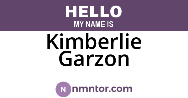 Kimberlie Garzon