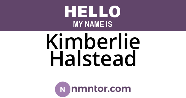 Kimberlie Halstead