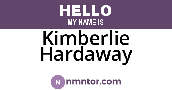 Kimberlie Hardaway