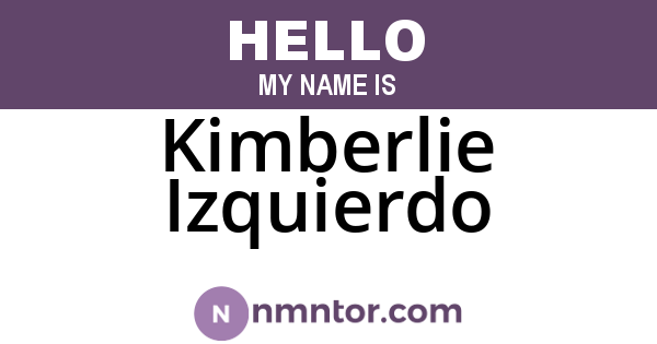 Kimberlie Izquierdo