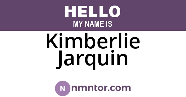 Kimberlie Jarquin