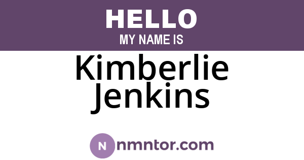Kimberlie Jenkins