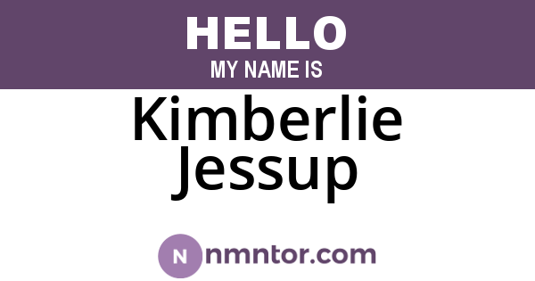 Kimberlie Jessup