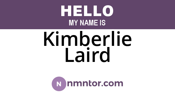 Kimberlie Laird