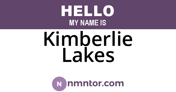 Kimberlie Lakes