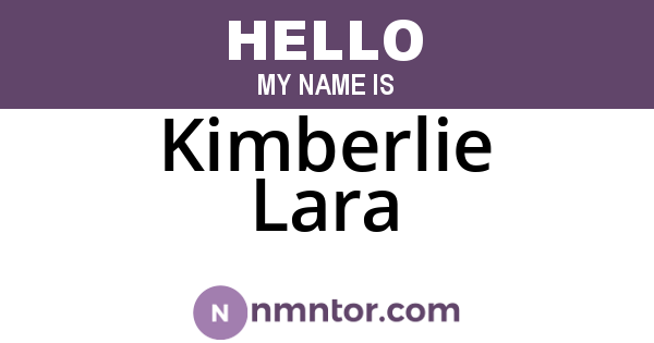 Kimberlie Lara