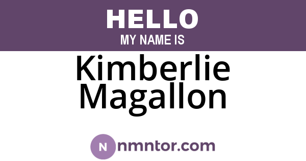 Kimberlie Magallon
