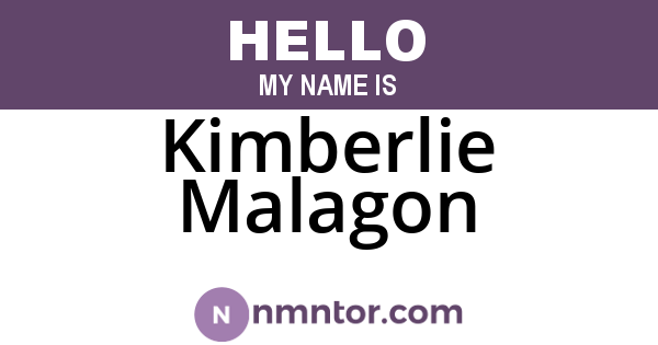 Kimberlie Malagon