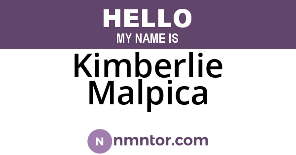 Kimberlie Malpica