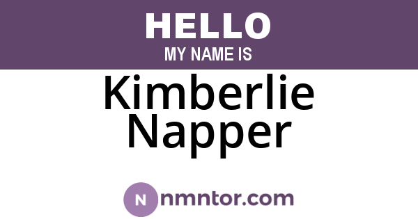 Kimberlie Napper