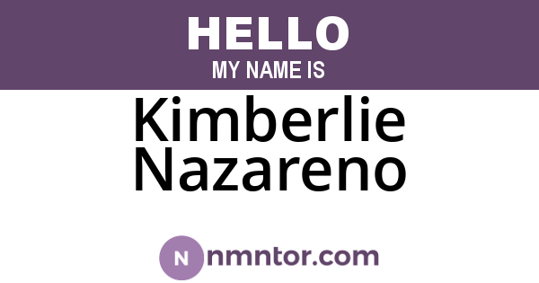 Kimberlie Nazareno