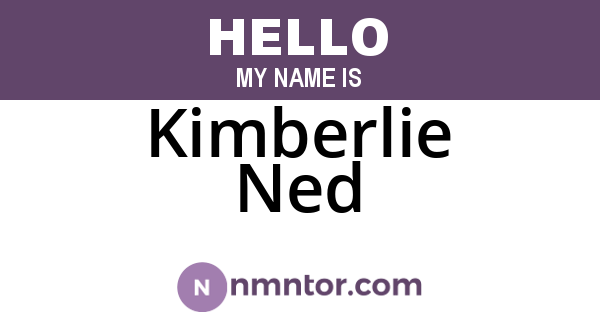Kimberlie Ned