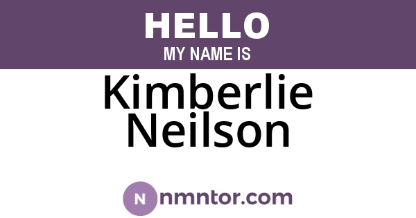 Kimberlie Neilson