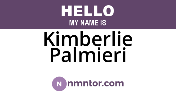 Kimberlie Palmieri