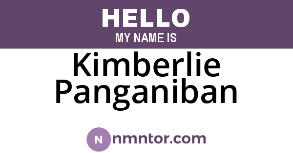 Kimberlie Panganiban