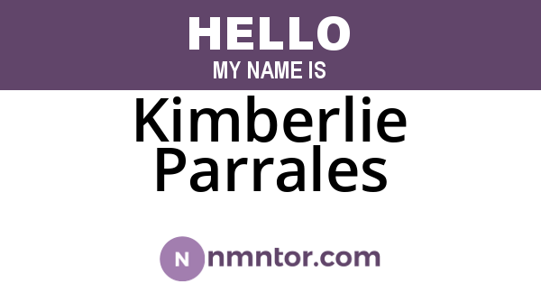 Kimberlie Parrales