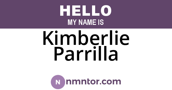 Kimberlie Parrilla