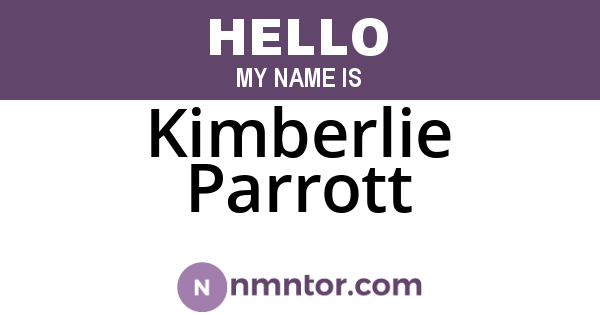 Kimberlie Parrott