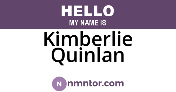 Kimberlie Quinlan