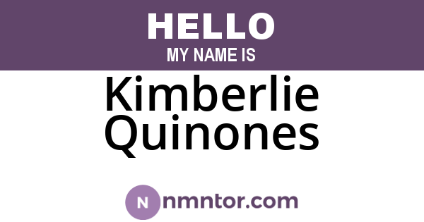 Kimberlie Quinones