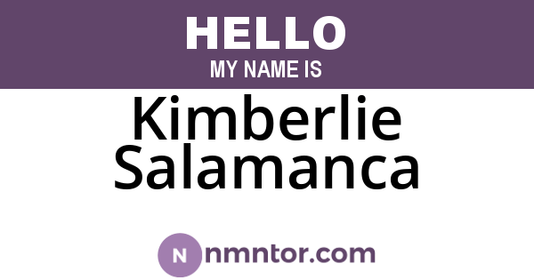 Kimberlie Salamanca