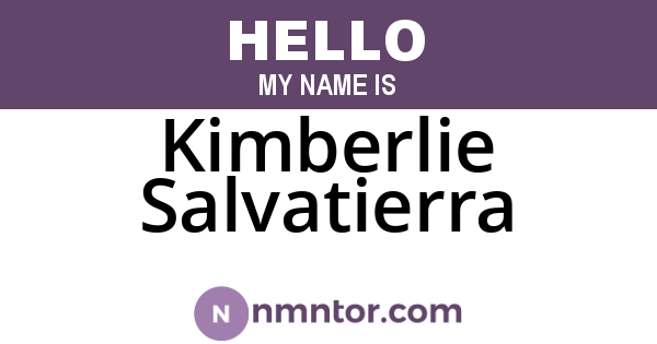 Kimberlie Salvatierra