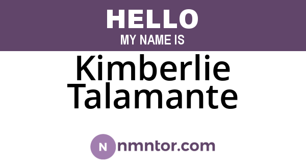 Kimberlie Talamante
