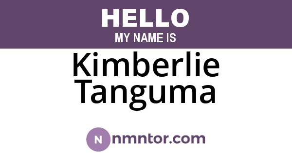 Kimberlie Tanguma