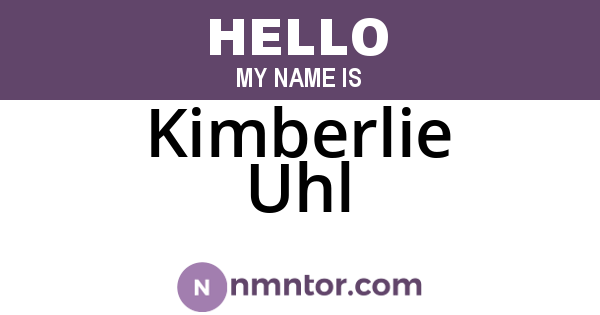 Kimberlie Uhl