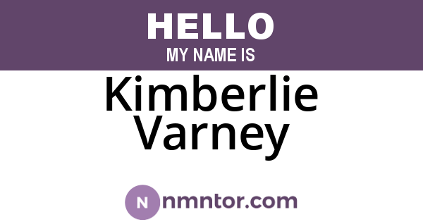 Kimberlie Varney