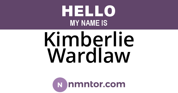 Kimberlie Wardlaw