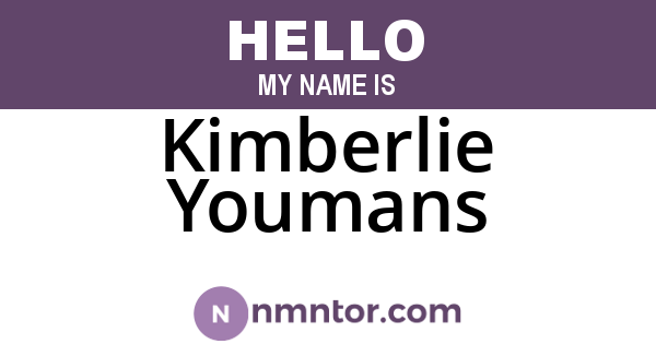 Kimberlie Youmans