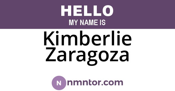 Kimberlie Zaragoza