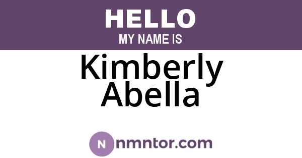 Kimberly Abella