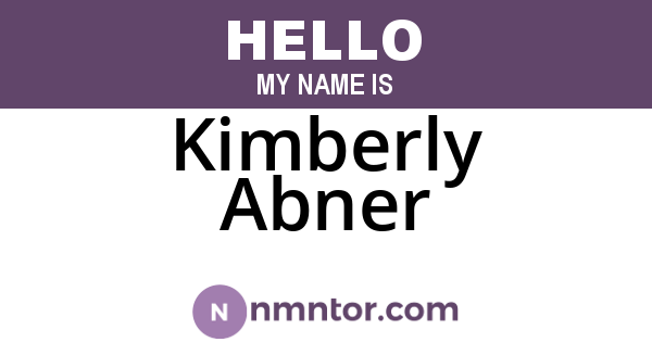 Kimberly Abner